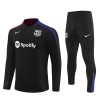 Barcelona Trainings Sweatshirt Quarter-zip 2024-25 Zwarte - Heren